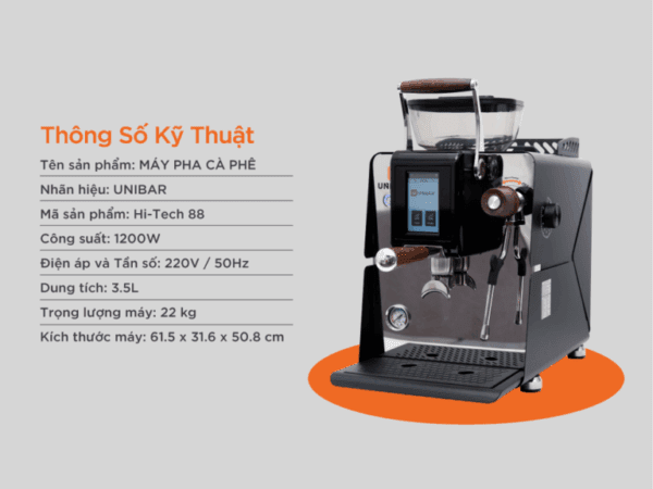 Máy pha cà phê Unibar HITECH KS88
