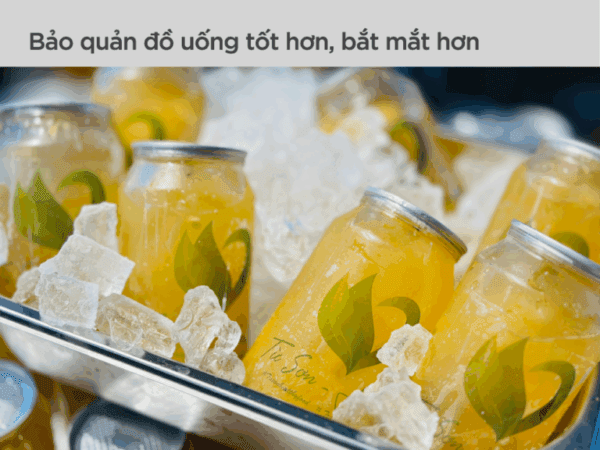 Lon nhựa PET nắp nhôm xé 330ml, 500ml, 700ml