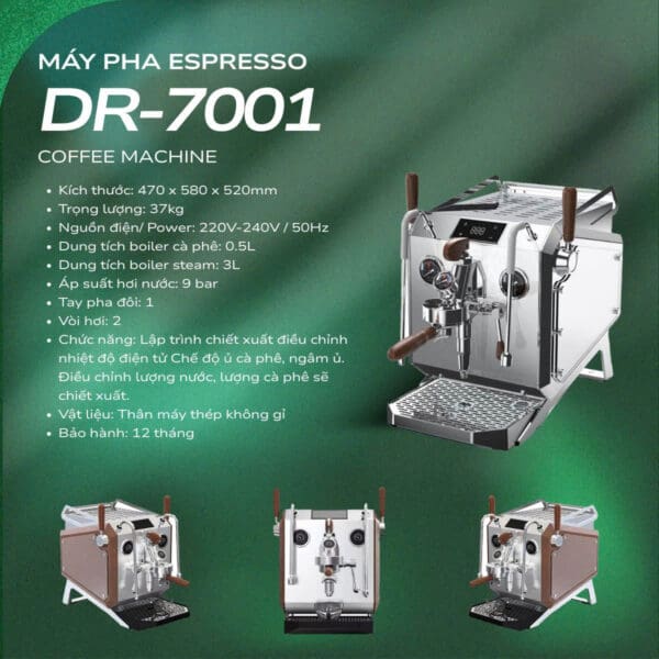Máy pha cà phê Hambach DR7001