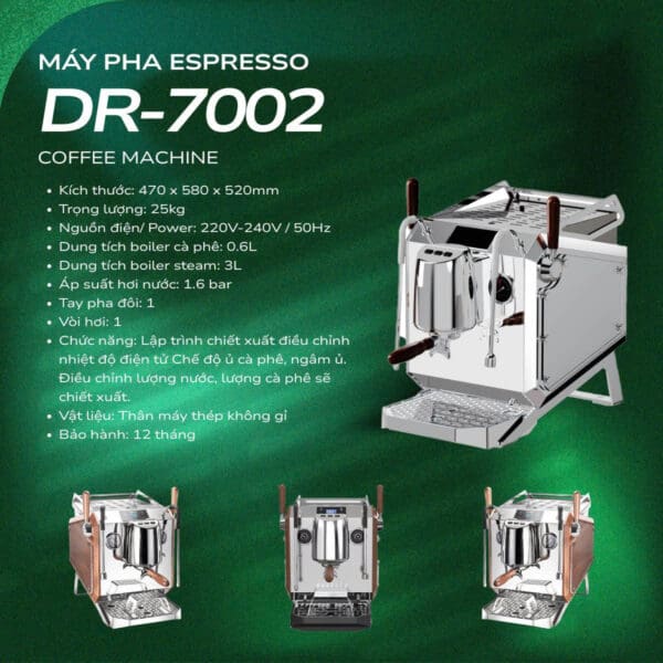 Máy pha cà phê Hambach DR7002