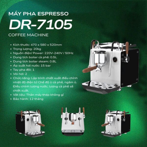 Máy pha cà phê Hambach DR7105