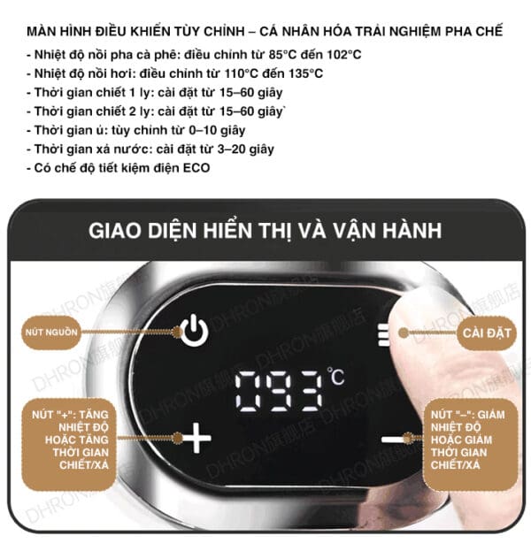 Máy pha cà phê Hambach DR-7118A
