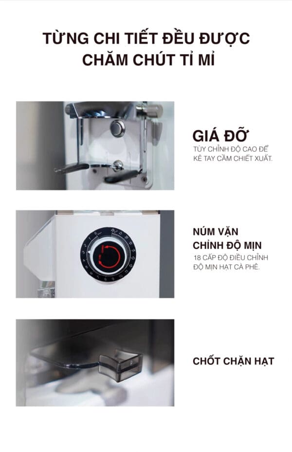 Máy xay cà phê Hambach DR8210 - ảnh chi tiết 9 tại Phadin