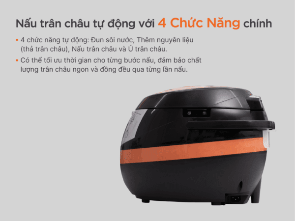 Nồi nấu trân châu tự động Unibar 8L