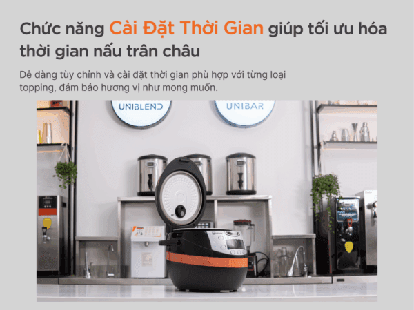Nồi nấu trân châu tự động Unibar 8L
