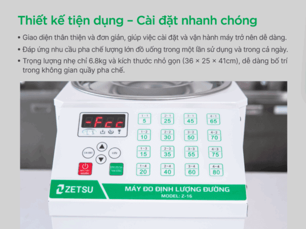 Máy đo định lượng đường Zetsu Z-16