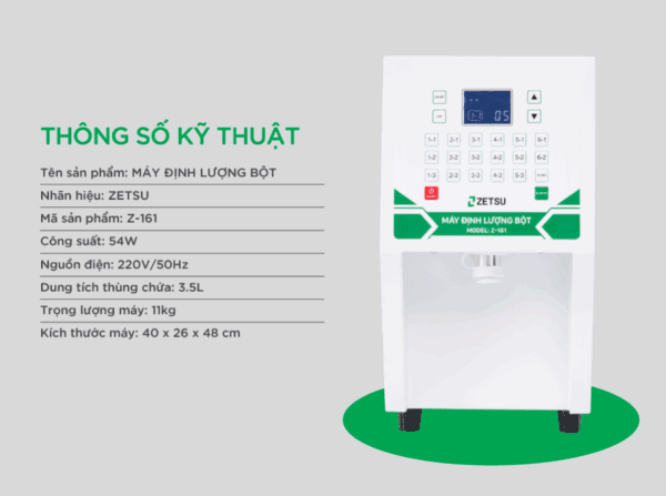 Máy định lượng bột Zetsu ZT-161
