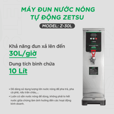 Máy đun nước nóng tự động Zetsu Z-30L