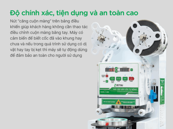 Máy dập nắp cốc tự động Zetsu ZT-895