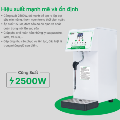 Máy sục sữa áp suất cao Zetsu ZT-121