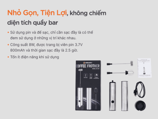 Máy đánh bọt cà phê đa năng Uniblend DC-201