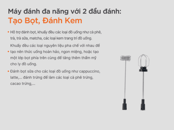 Máy đánh bọt cà phê đa năng Uniblend DC-201