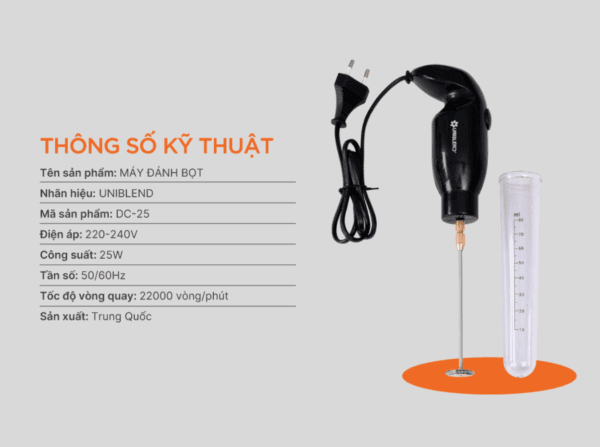 Máy đánh bọt đa năng Uniblend DC-25