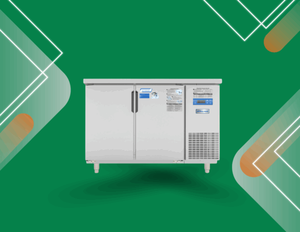 Tủ bàn mát quạt gió Unibar 2 cánh mở inox 1200x600x850