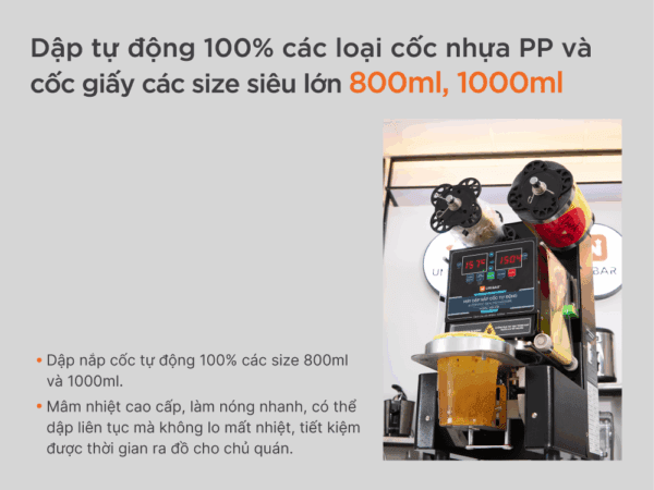 Máy dập nắp cốc tự động Unibar UBS-810