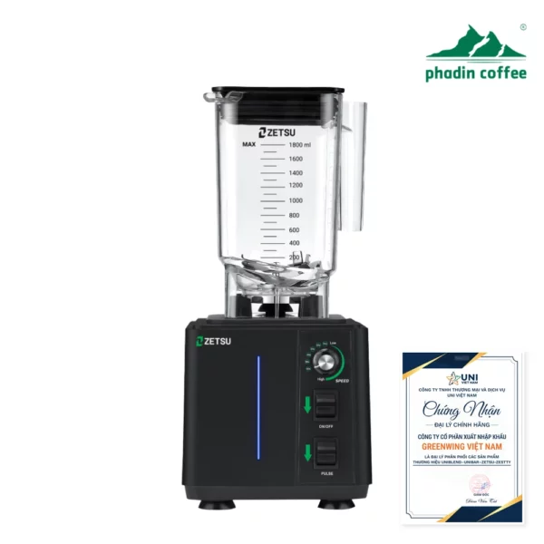 Máy xay sinh tố công nghiệp Zetsu Z-01 – Phadin Coffee