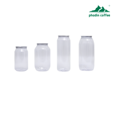 Lon nhựa PET nắp nhôm xé 330ml, 500ml, 700ml