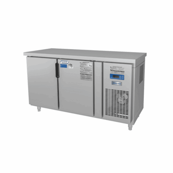 Tủ bàn mát quạt gió Unibar 2 cánh mở inox 1200x600x850
