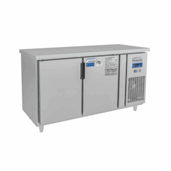 Tủ bàn mát quạt gió Unibar 2 cánh mở inox 1200x750x850
