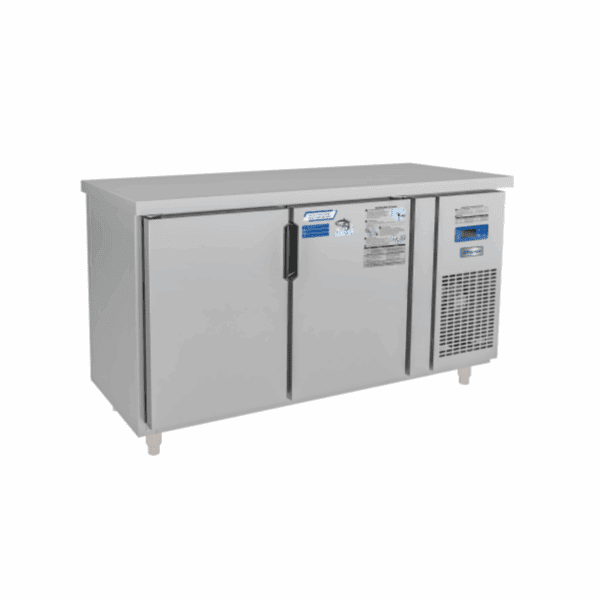 Tủ bàn mát quạt gió Unibar 2 cánh mở inox 1500x750x850