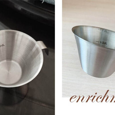 Cốc đong kim loại dùng cho máy pha cà phê Espresso – chất liệu thép không gỉ 304, có vạch chia, dung tích 100ml