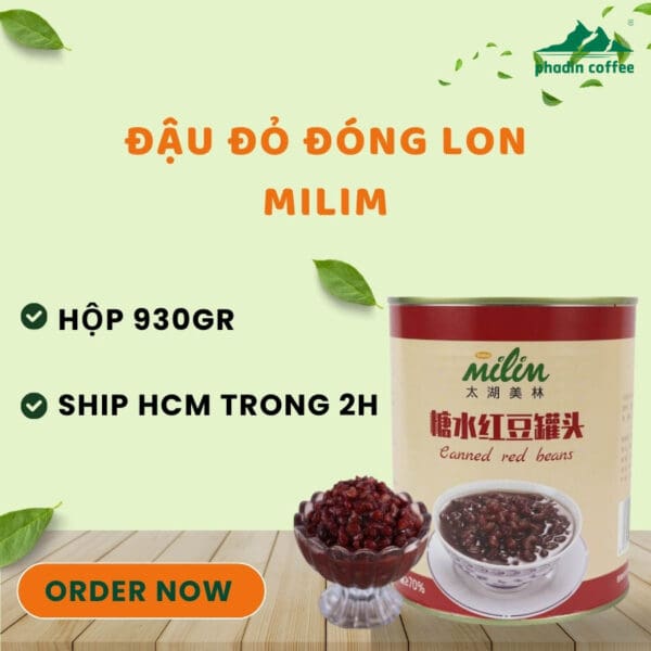 Đậu đỏ đóng lon Milim - 930g