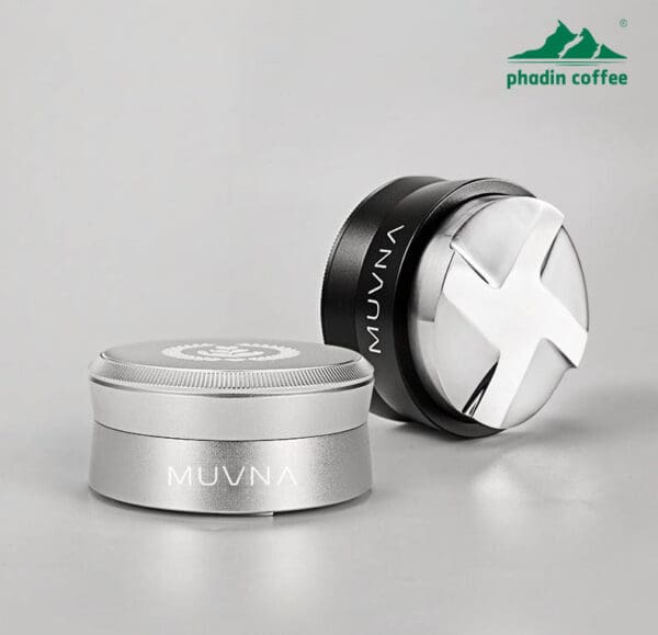 Dụng cụ dàn bột & nén cà phê tự động bằng trọng lực – chất liệu thép không gỉ, tương thích máy pha Espresso (51 / 53 / 58mm)