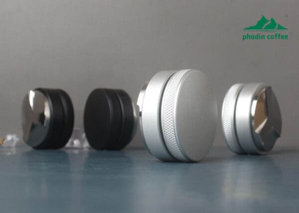 Dụng cụ dàn & ép bột cà phê Macaron bằng thép không gỉ, tamper Espresso điều chỉnh được, đường kính 58 mm
