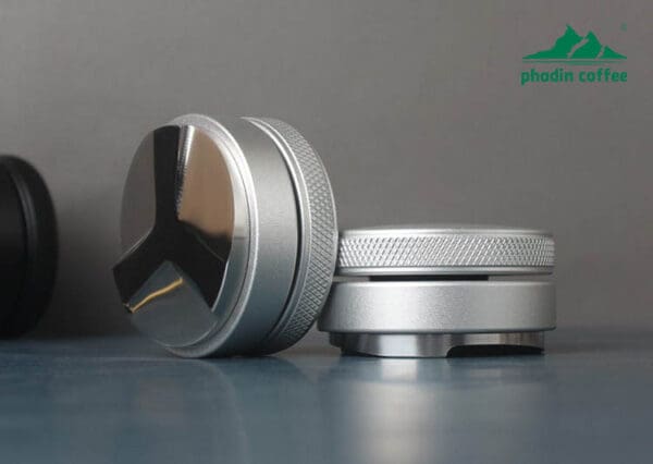 Dụng cụ dàn & ép bột cà phê Macaron bằng thép không gỉ, tamper Espresso điều chỉnh được, đường kính 58 mm