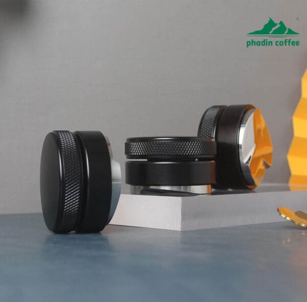 Dụng cụ dàn & ép bột cà phê Macaron bằng thép không gỉ, tamper Espresso điều chỉnh được, đường kính 58 mm