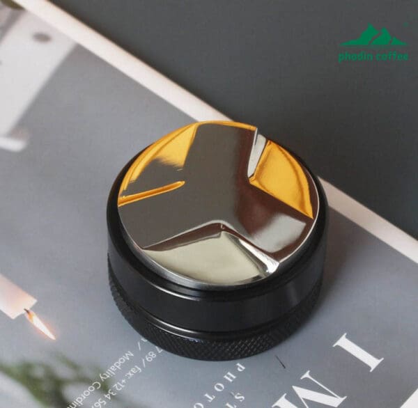 Dụng cụ dàn & ép bột cà phê Macaron bằng thép không gỉ, tamper Espresso điều chỉnh được, đường kính 58 mm
