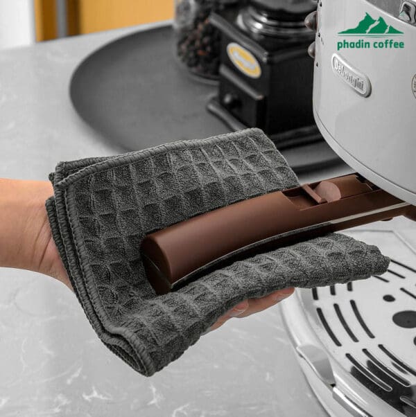 Khăn lau chuyên dụng cho quầy bar và máy pha cà phê – loại khăn waffle cao cấp, thấm hút tốt, nhanh khô, cùng loại với các barista chuyên nghiệp thường dùng