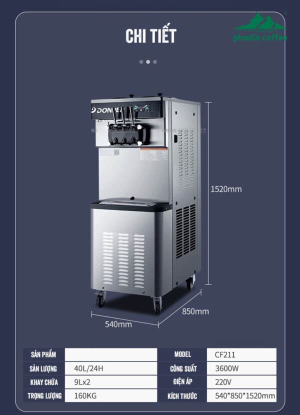 Máy làm kem tươi CF212