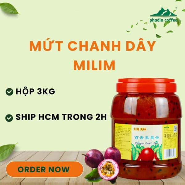 Mứt chanh dây Milim - 3kg
