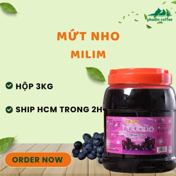 Mứt nho Milim - 3kg