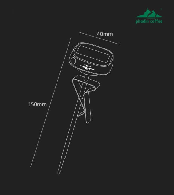 Nhiệt kế điện tử hiển thị số MHW-3BOMBER (Bomber) – chuyên dùng đo nhiệt độ nước pha cà phê pour-over, sữa đánh bọt cho latte art hoặc đánh sữa cappuccino