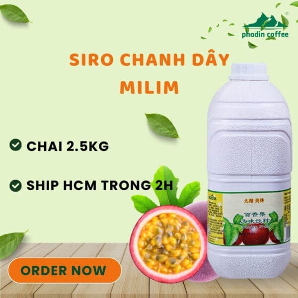 Siro chanh dây Milim - 2.5kg