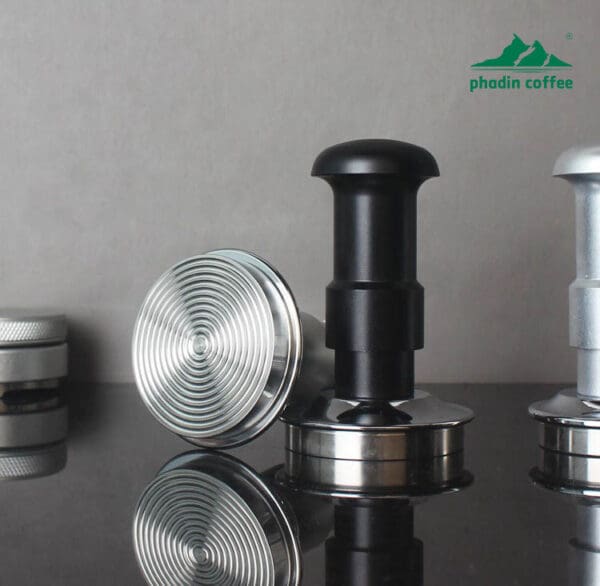 Tamper ép bột cà phê 3.0 lò xo kép cho máy pha Espresso, đường kính 58 mm, không cần điều chỉnh, lực nén cân bằng ổn định