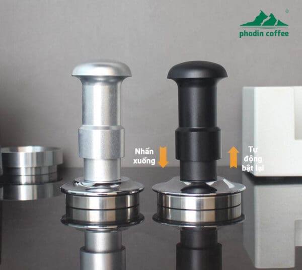 Tamper ép bột cà phê 3.0 lò xo kép cho máy pha Espresso, đường kính 58 mm, không cần điều chỉnh, lực nén cân bằng ổn định