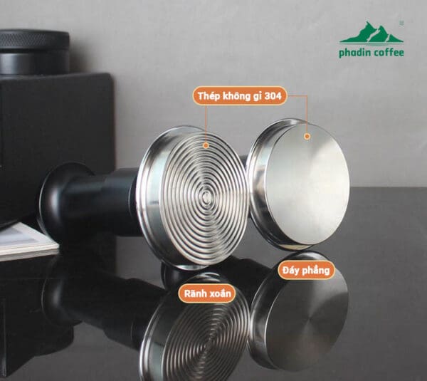 Tamper ép bột cà phê 3.0 lò xo kép cho máy pha Espresso, đường kính 58 mm, không cần điều chỉnh, lực nén cân bằng ổn định
