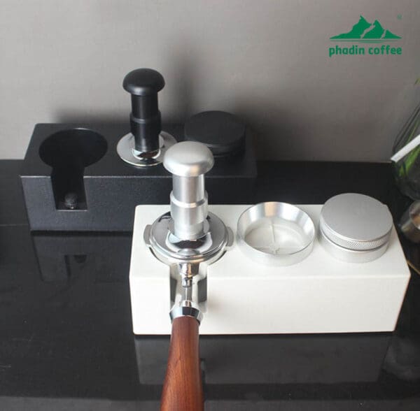 Tamper ép bột cà phê 3.0 lò xo kép cho máy pha Espresso, đường kính 58 mm, không cần điều chỉnh, lực nén cân bằng ổn định