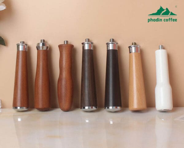 Tay cầm cho máy pha cà phê Espresso – dùng chung cho cả portafilter đáy kín và không đáy, phụ kiện cho máy bán tự động, ren M10