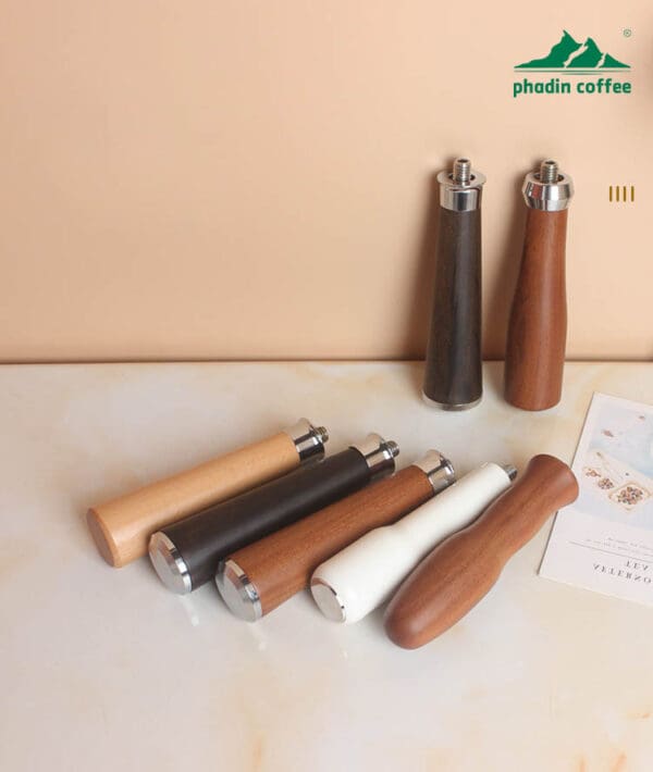Tay cầm cho máy pha cà phê Espresso – dùng chung cho cả portafilter đáy kín và không đáy, phụ kiện cho máy bán tự động, ren M10