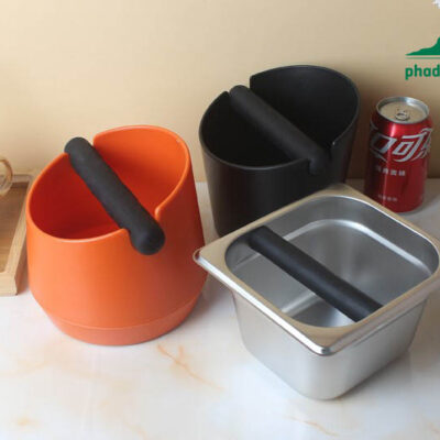 Thùng gõ bã cà phê chuyên dụng – chất liệu nhựa, dùng cho máy pha cà phê gia đình hoặc thương mại, hỗ trợ loại bỏ bã cà phê nhanh chóng và tiện lợi