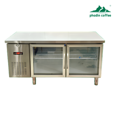 Bàn đông 1.2m quạt lạnh cửa kính inox 430 Lightcool BL-1500