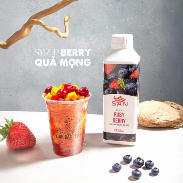 Syrup berry quả mọng - Chai 1kg