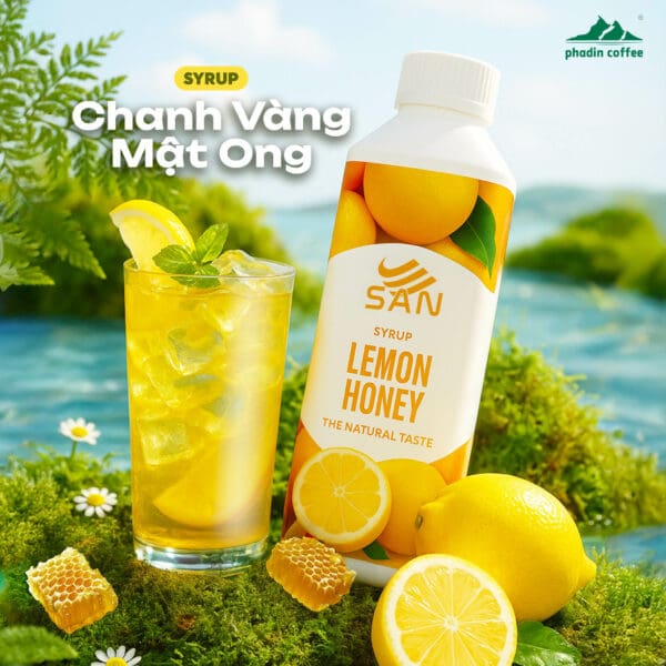 Syrup chanh vàng mật ong - Chai 1kg