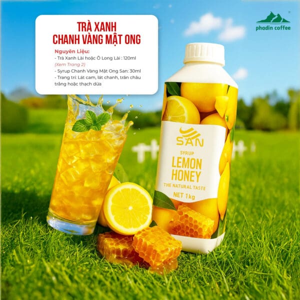 Syrup chanh vàng mật ong - Chai 1kg