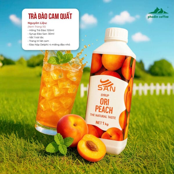 Syrup đào Ori - Chai 1kg