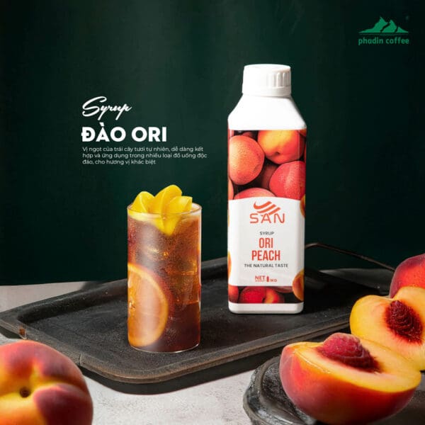 Syrup đào Ori - Chai 1kg